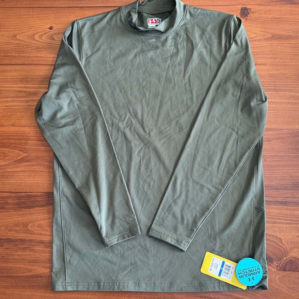NWT Under Armour L/S Olive Green Shirt